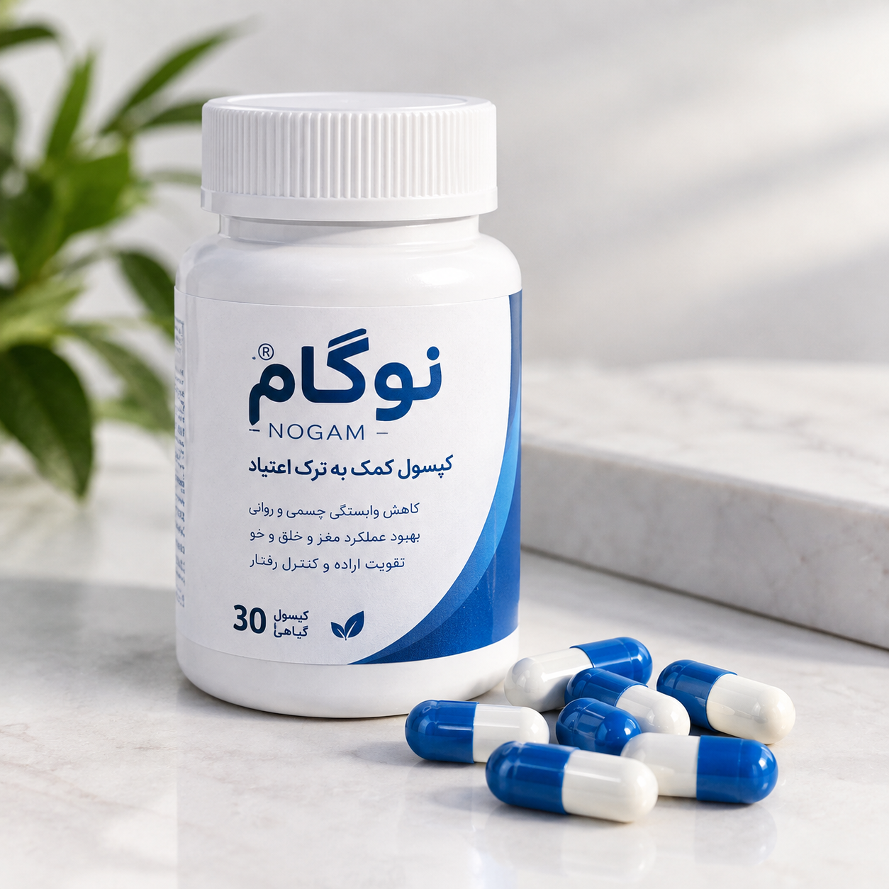 کپسول گیاهی نوگام ترک اعتیاد(پاکی رضوان)